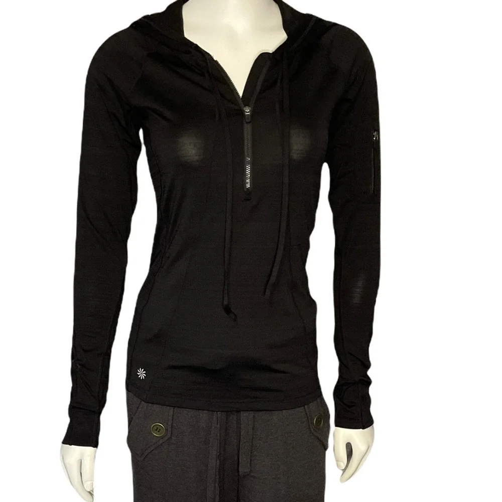 Athleta black hoodie XS NWOT‎
